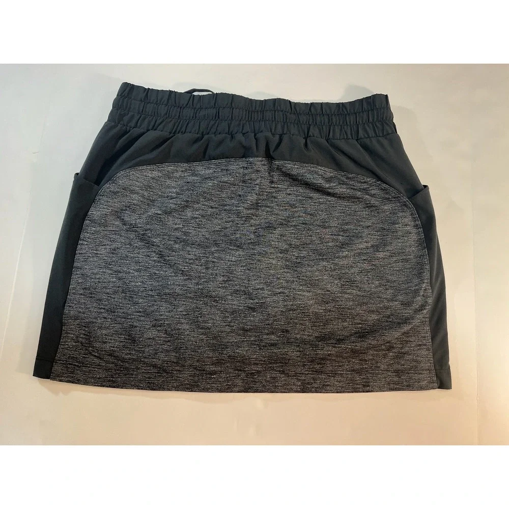 Athleta Womens Skort Small Black Side Panels S Athleisure Golf Tennis Gym Sporty
